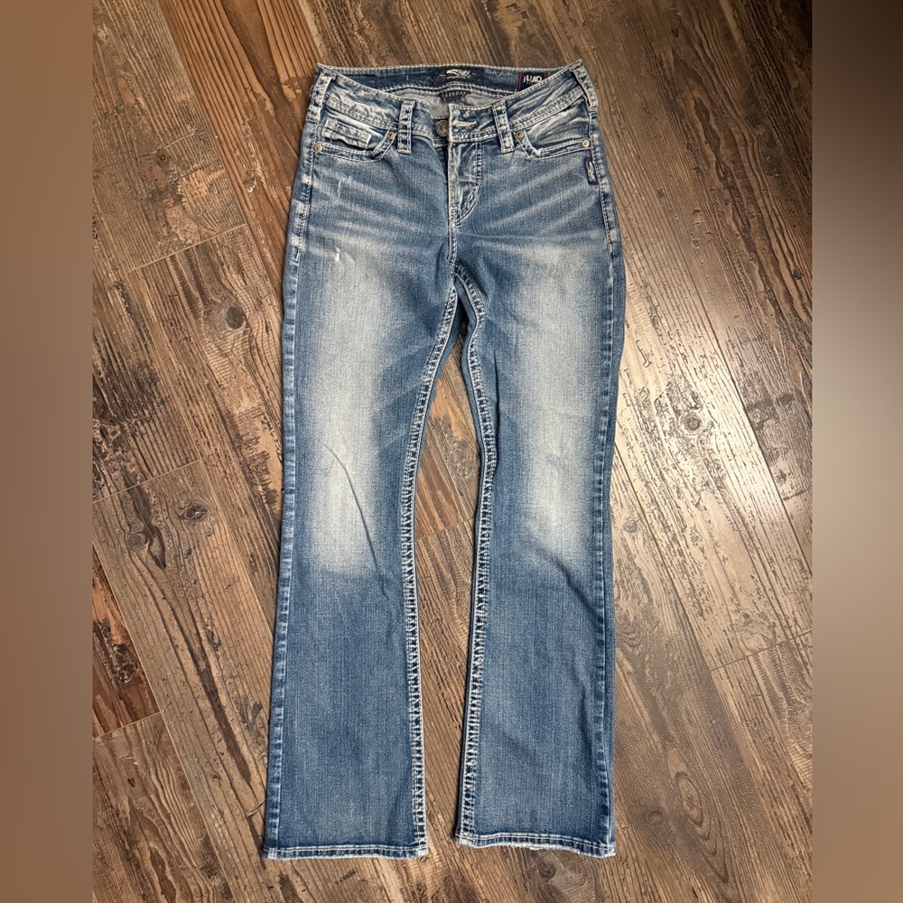 Silver Jeans Women's - Size 27 x 31 - Tuesdays Midboot - Fluid Denim